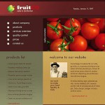 Webáruház készítés  Brown Fruit honlap sablon 